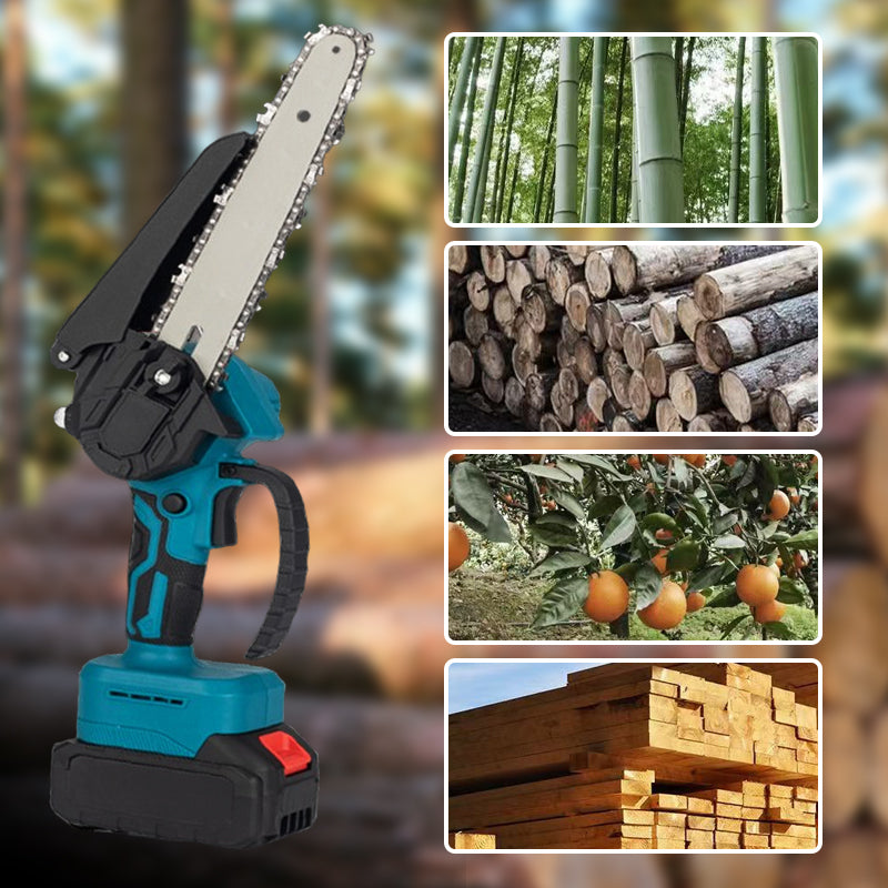 🔥 Zeitlich begrenzte Aktion: 50 % Rabatt 🔥 6-Zoll-Akku-Minikettensäge mit 2 ✨ Akkus Kabellos und tragbar, ideal zum Zurückschneiden und zur Holzfällung