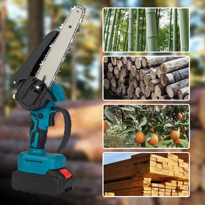 🔥 Zeitlich begrenzte Aktion: 50 % Rabatt 🔥 6-Zoll-Akku-Minikettensäge mit 2 ✨ Akkus Kabellos und tragbar, ideal zum Zurückschneiden und zur Holzfällung