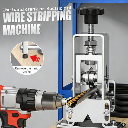 💎 50% RABATT! 💎 Abisoliermaschine für Drähte 1–25 mm – Automatischer Vorschub, Einstellbare Klingen & Dualer Betrieb (Manuell/Motorisiert) ⚙️🔌