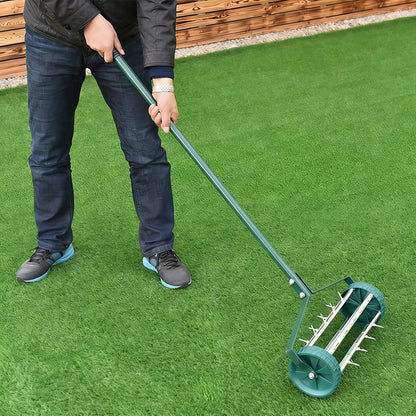 🌿 T-Griff Gartenhacke / Belüfter – Robuster Eisen-Unkrautstecher für Rasen & Beet – Ergonomischer Handvertikutierer mit rutschfestem Griff