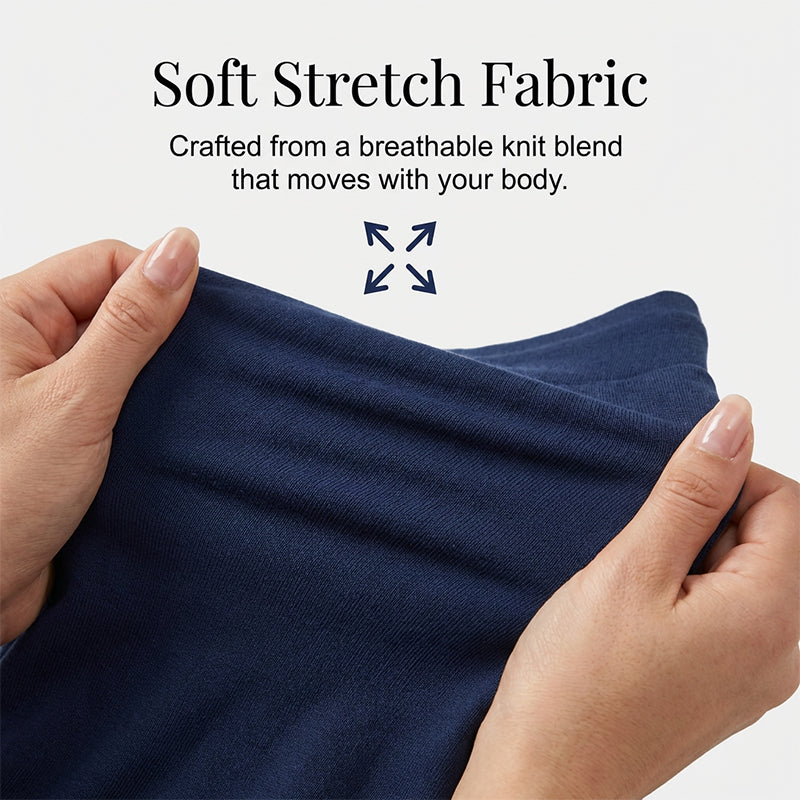 👖 50% RABATT! 🔥 Damen 3/4 Jogginghose – Strickstoff, Hoher Bund mit Kordelzug & Praktische Taschen für Sport & Freizeit 🌸