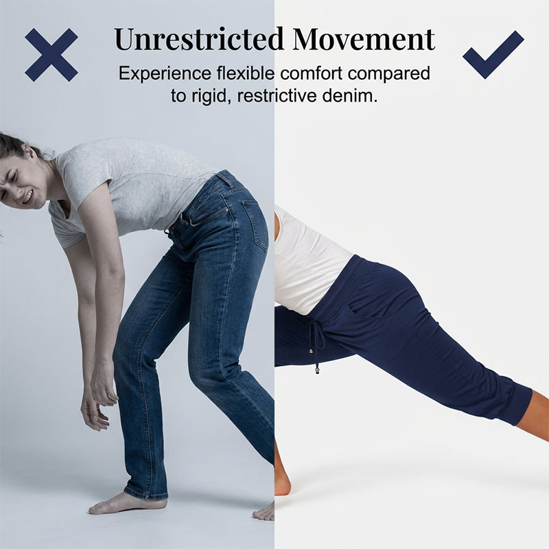 👖 50% RABATT! 🔥 Damen 3/4 Jogginghose – Strickstoff, Hoher Bund mit Kordelzug & Praktische Taschen für Sport & Freizeit 🌸