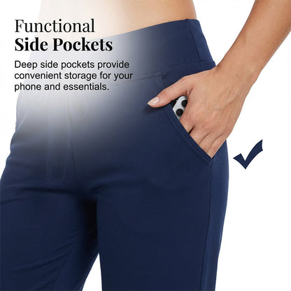 👖 50% RABATT! 🔥 Damen 3/4 Jogginghose – Strickstoff, Hoher Bund mit Kordelzug & Praktische Taschen für Sport & Freizeit 🌸