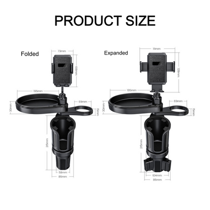 4-in-1 Drehbarer Getränkehalter-Expander fürs Auto