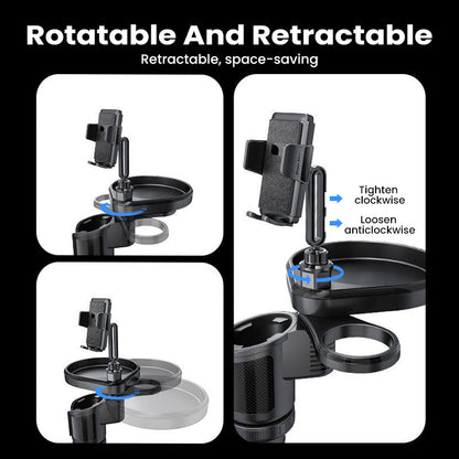 4-in-1 Drehbarer Getränkehalter-Expander fürs Auto