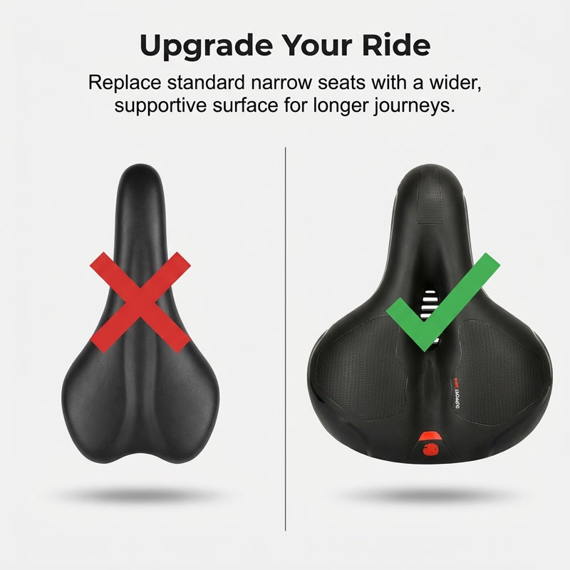 Ergonomischer, atmungsaktiver Fahrradsattel mit Memory-Schaum