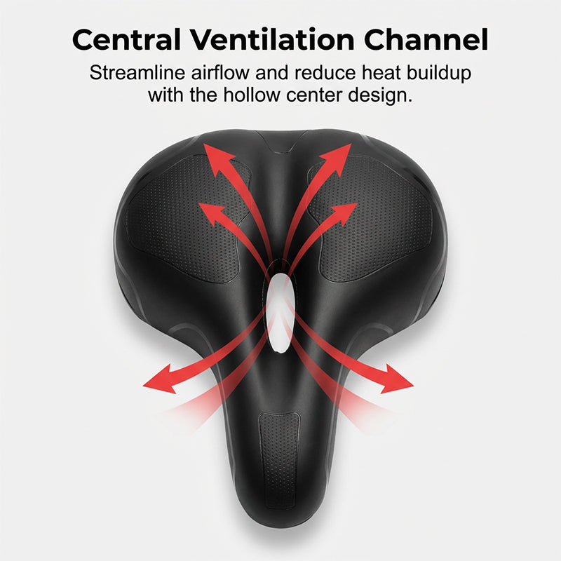 Ergonomischer, atmungsaktiver Fahrradsattel mit Memory-Schaum