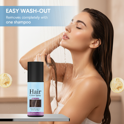 Temporäres Haarfärbespray für die Haarwurzeln