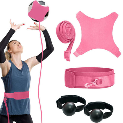 📢📢50% RABATT !! ⏰Volleyball-Trainingshilfe mit elastischer Kordel – 50% Rabatt! Solo-Aufschlag- & Angriffstraining, verstellbarer Hüftgurt, 2 Hand-Trainer – Technik schnell verbessern. 🎯