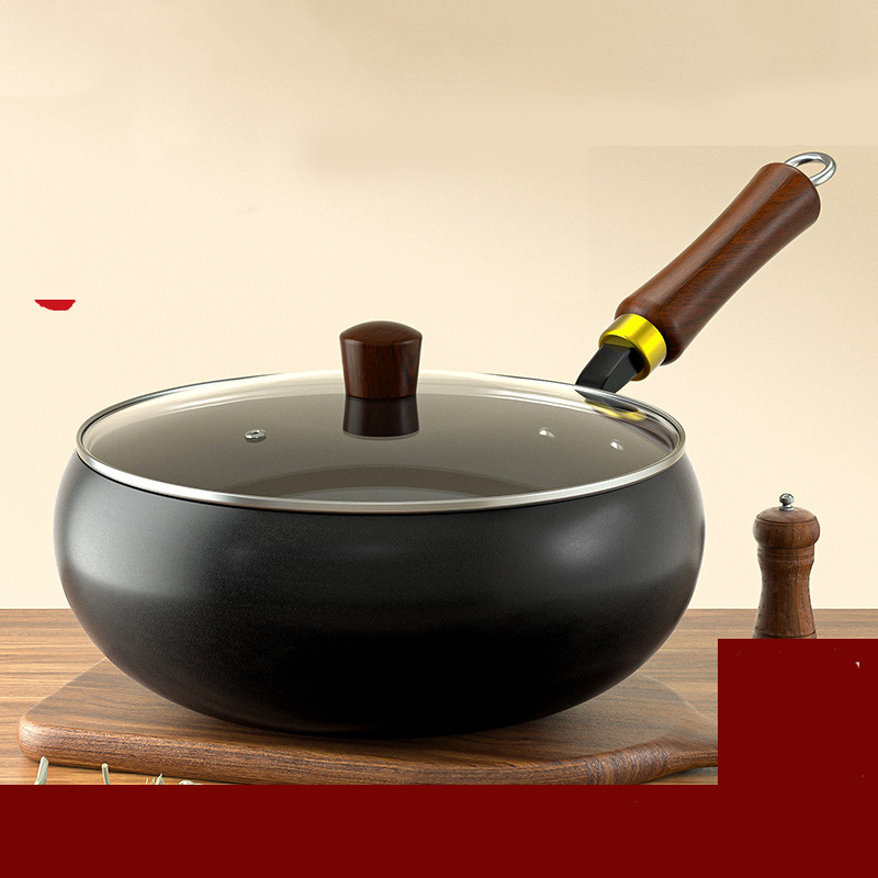 📢📢50 % Rabatt!! ⏰Alteisen Wok – Robuster Gusseisenbräter mit Deckel für Braten & Kochen👩‍🍳🍲