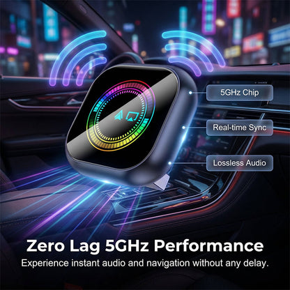 Kabelloser Auto-Adapter mit RGB-Licht