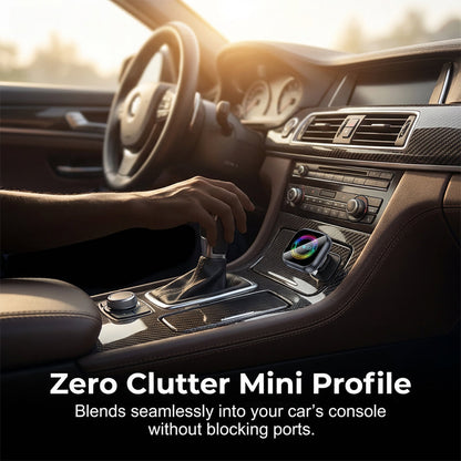 Kabelloser Auto-Adapter mit RGB-Licht