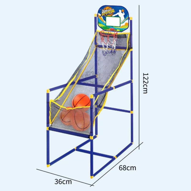 Indoor-Basketball-Arcade-Spiel für Kinder mit 4 Bällen