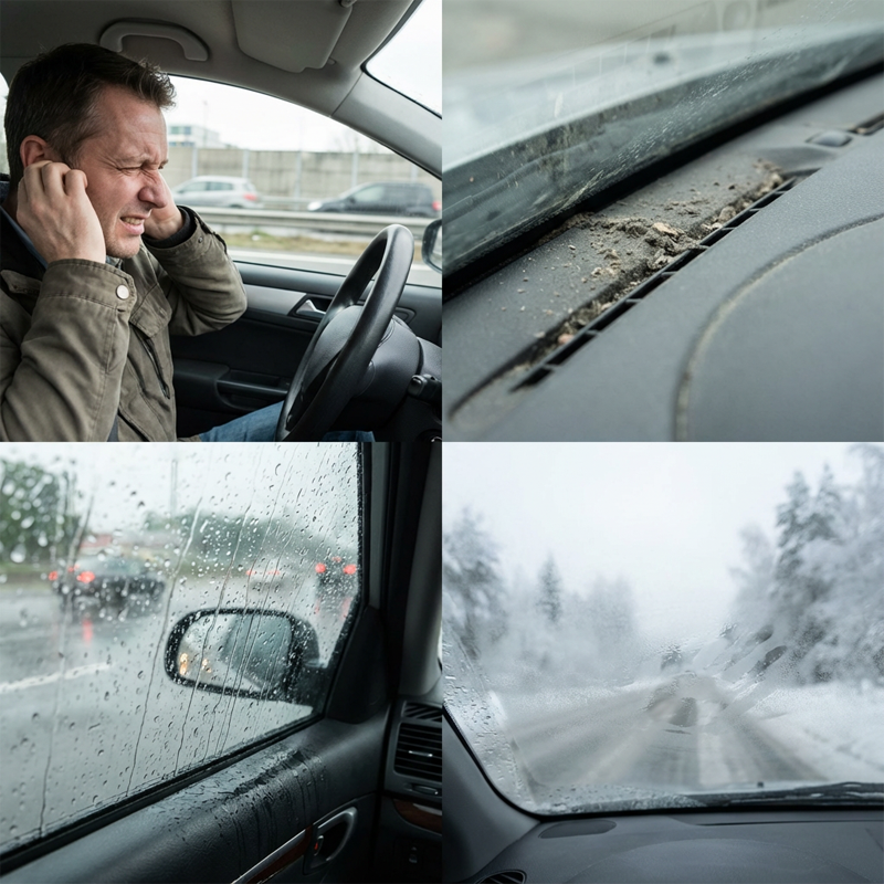 Selbstklebende Gummidichtung für Autotüren