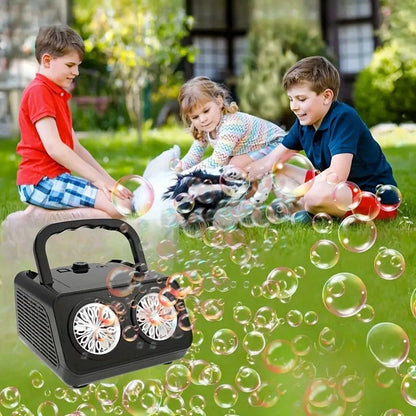 💎🫧 54% HANDGEFÜHRTE SEIFENBLASEN-MASCHINE! 🫧💎 26 Löcher, 2000+ Blasen/Min & Magische Lichter für Partys