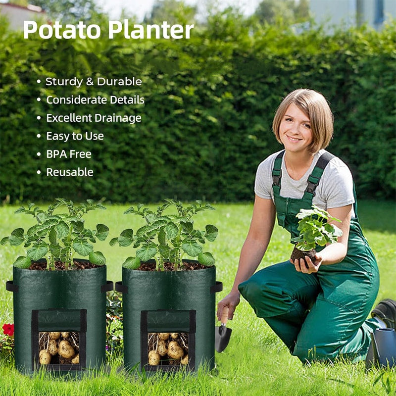 PE-Pflanzsack für Kartoffeln mit Ernteklappe