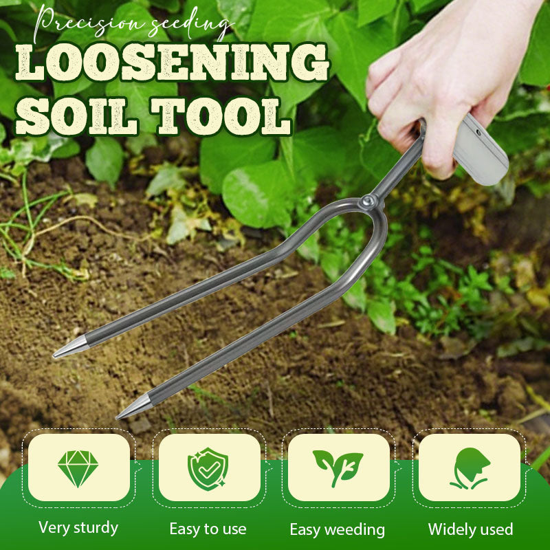 ✨50 % RABATT✨🌱 Kompakter 2‑Zahn‑Garten‑Unkrautstecher ✨ Effizientes Unkrautentfernen für Ihren Garten