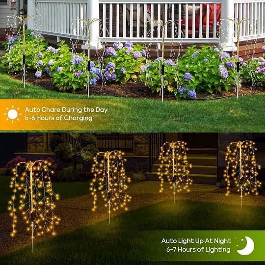 🎆☀️Solar-Bodenlampe als Feuerwerk – dekorativ & wetterfest – perfekt für Garten & Wege