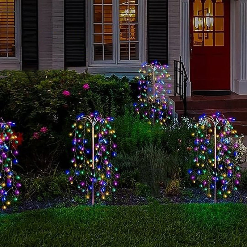 🎆☀️Solar-Bodenlampe als Feuerwerk – dekorativ & wetterfest – perfekt für Garten & Wege