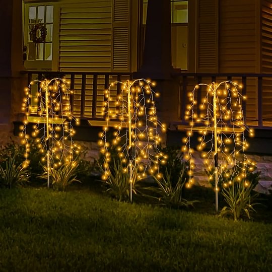 🎆☀️Solar-Bodenlampe als Feuerwerk – dekorativ & wetterfest – perfekt für Garten & Wege