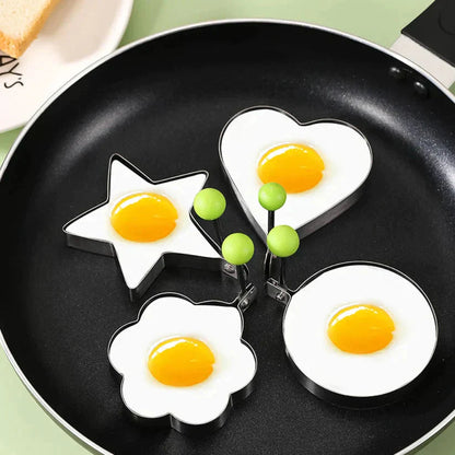 Eierbratform für Herz- und Kreis-Design – Ideal für Spiegeleier und DIY-Reisbällchen🍳❤️