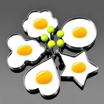 Eierbratform für Herz- und Kreis-Design – Ideal für Spiegeleier und DIY-Reisbällchen🍳❤️
