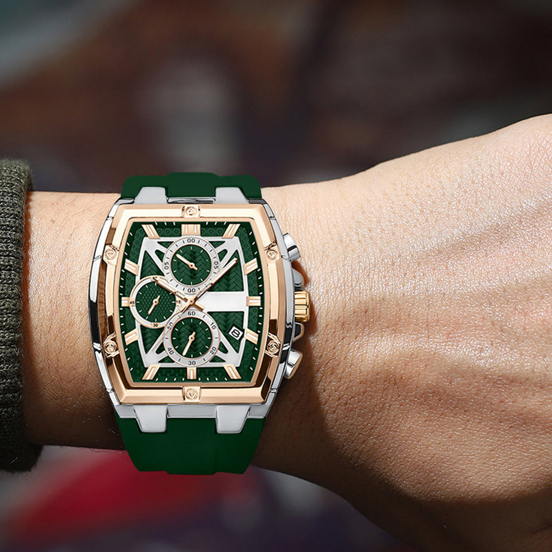 Moderne fassförmige Gehäuseuhr für Männer
