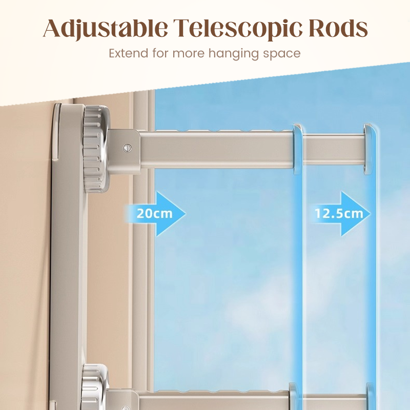 🧺 50% RABATT! 🛠️ Klappbarer teleskopischer Saugnapf-Wäscheständer – Platzsparend, stabil & einfach zu montieren – Ideal für kleine Wohnungen, Bad & Balkon ✨