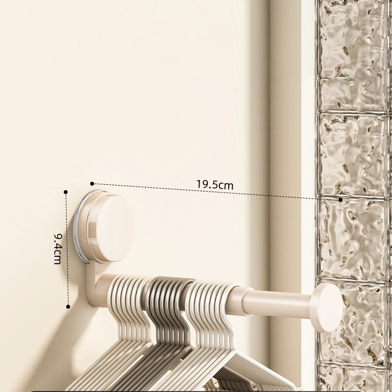 🧺 50% RABATT! 🛠️ Klappbarer teleskopischer Saugnapf-Wäscheständer – Platzsparend, stabil & einfach zu montieren – Ideal für kleine Wohnungen, Bad & Balkon ✨