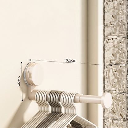 🧺 50% RABATT! 🛠️ Klappbarer teleskopischer Saugnapf-Wäscheständer – Platzsparend, stabil & einfach zu montieren – Ideal für kleine Wohnungen, Bad & Balkon ✨