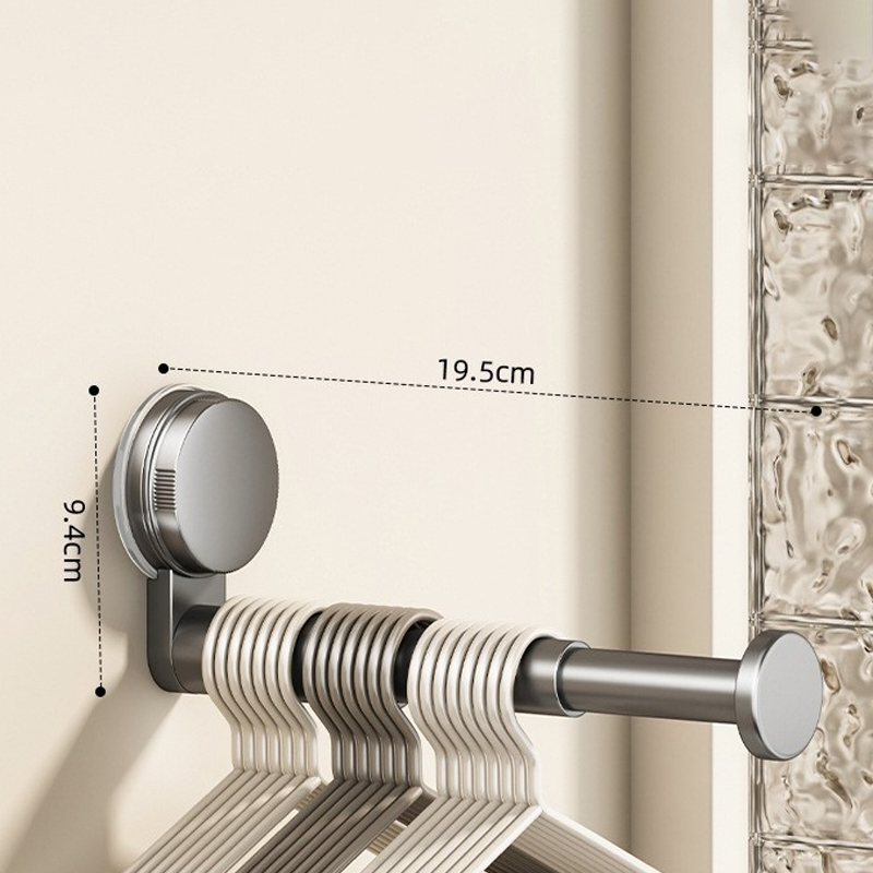🧺 50% RABATT! 🛠️ Klappbarer teleskopischer Saugnapf-Wäscheständer – Platzsparend, stabil & einfach zu montieren – Ideal für kleine Wohnungen, Bad & Balkon ✨