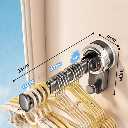 🧺 50% RABATT! 🛠️ Klappbarer teleskopischer Saugnapf-Wäscheständer – Platzsparend, stabil & einfach zu montieren – Ideal für kleine Wohnungen, Bad & Balkon ✨