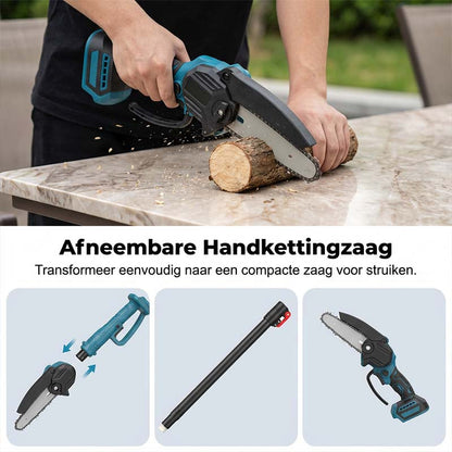 🌞 Frühjahrsangebote: 50% Rabatt! 🔥 2-in-1 Akku-Stangenkreissäge & Handsäge | Sicheres Beschneiden ohne Leiter | 21V Akku