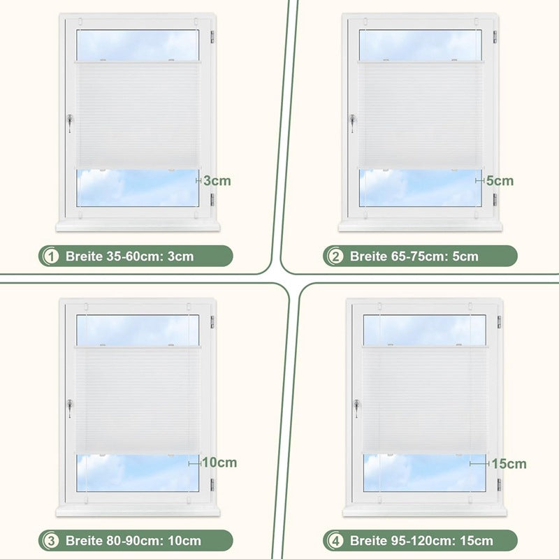 ✨🪟 Plissee mit Ober- und Unterzug – Flexibler Sicht- & Sonnenschutz