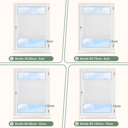 ✨🪟 Plissee mit Ober- und Unterzug – Flexibler Sicht- & Sonnenschutz