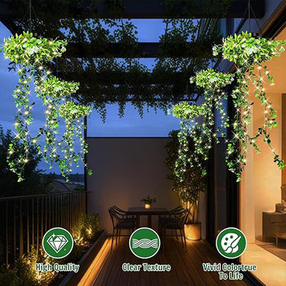 🌞 Sommerneuheiten – Jetzt bis zu 50% sparen! 🌿Solarkünstlicher Efeu-Lichtvorhang – wasserdicht, hängend & dekorativ – ideal für Garten, Balkon & Terrasse