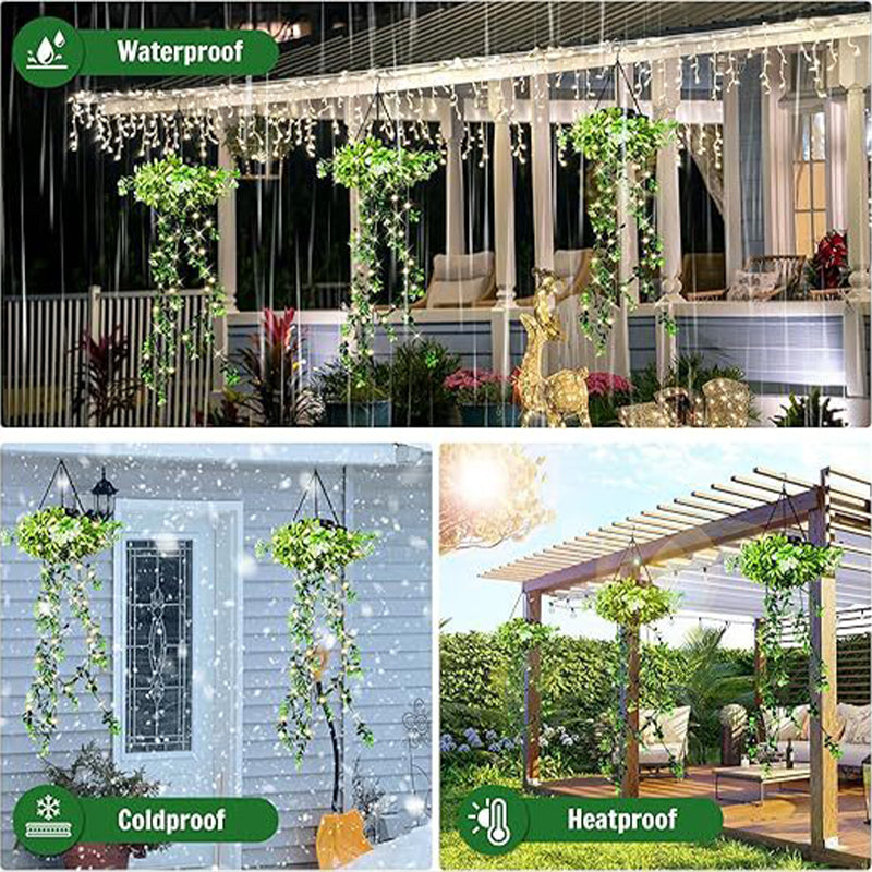 🌞 Sommerneuheiten – Jetzt bis zu 50% sparen! 🌿Solarkünstlicher Efeu-Lichtvorhang – wasserdicht, hängend & dekorativ – ideal für Garten, Balkon & Terrasse
