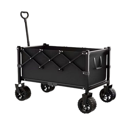 📢 50% RABATT! 🛒 Faltbarer Transportwagen mit Rädern 🌿 Stabiler Stahlrahmen & 80 kg Traglast für Garten, Camping und Strand