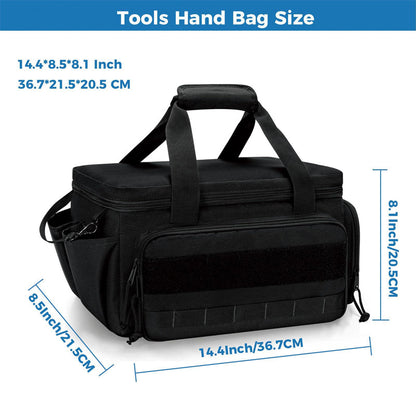 💰 Zum halben Preis, hält 10 Jahre!  🔧 Robuste 14-Zoll-Werkzeugtasche aus Canvas – Extra Großes Fassungsvermögen, Hochdichtes Canvas, Abrieb- & Reißfest Für Langlebigen Einsatz 🛠️