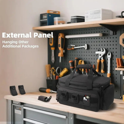💰 Zum halben Preis, hält 10 Jahre!  🔧 Robuste 14-Zoll-Werkzeugtasche aus Canvas – Extra Großes Fassungsvermögen, Hochdichtes Canvas, Abrieb- & Reißfest Für Langlebigen Einsatz 🛠️