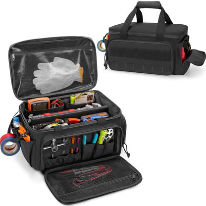 💰 Zum halben Preis, hält 10 Jahre!  🔧 Robuste 14-Zoll-Werkzeugtasche aus Canvas – Extra Großes Fassungsvermögen, Hochdichtes Canvas, Abrieb- & Reißfest Für Langlebigen Einsatz 🛠️