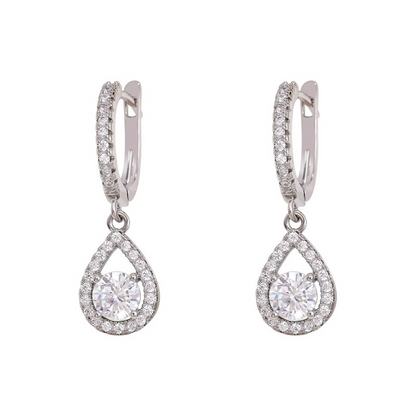 🔥Solange der Vorrat reicht 40 % Rabatt!🎉Elegant Teardrop Dangle Hoop Earrings
