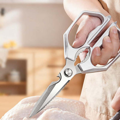 ✂️ Multifunktionale Küchenschere – Edelstahl, scharfe Klingen, ergonomische Griffe.