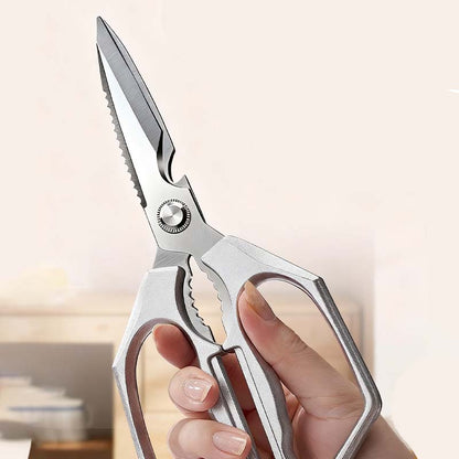 ✂️ Multifunktionale Küchenschere – Edelstahl, scharfe Klingen, ergonomische Griffe.