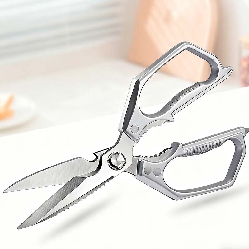✂️ Multifunktionale Küchenschere – Edelstahl, scharfe Klingen, ergonomische Griffe.