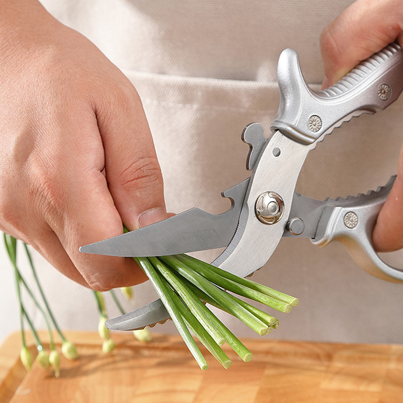 ✂️ LIMITIERT 50% RABATT! ⚡ Robuste Multifunktions-Küchenschere aus Edelstahl – Mit Nussknacker, Flaschenöffner & Sicherheitssperre 🔪