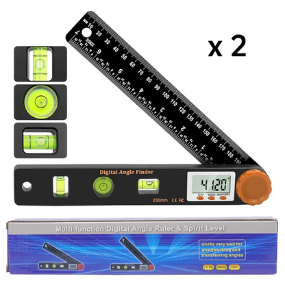 4-in-1 Digitaler Winkelmesser mit Wasserwaage