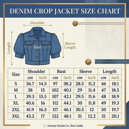 🌞NEU: Sommerkollektion mit bis zu 50% Rabatt 🛍️Damen Jeansjacke mit kurzen Ärmeln & Puffärmeln – lässig, bequem & vielseitig