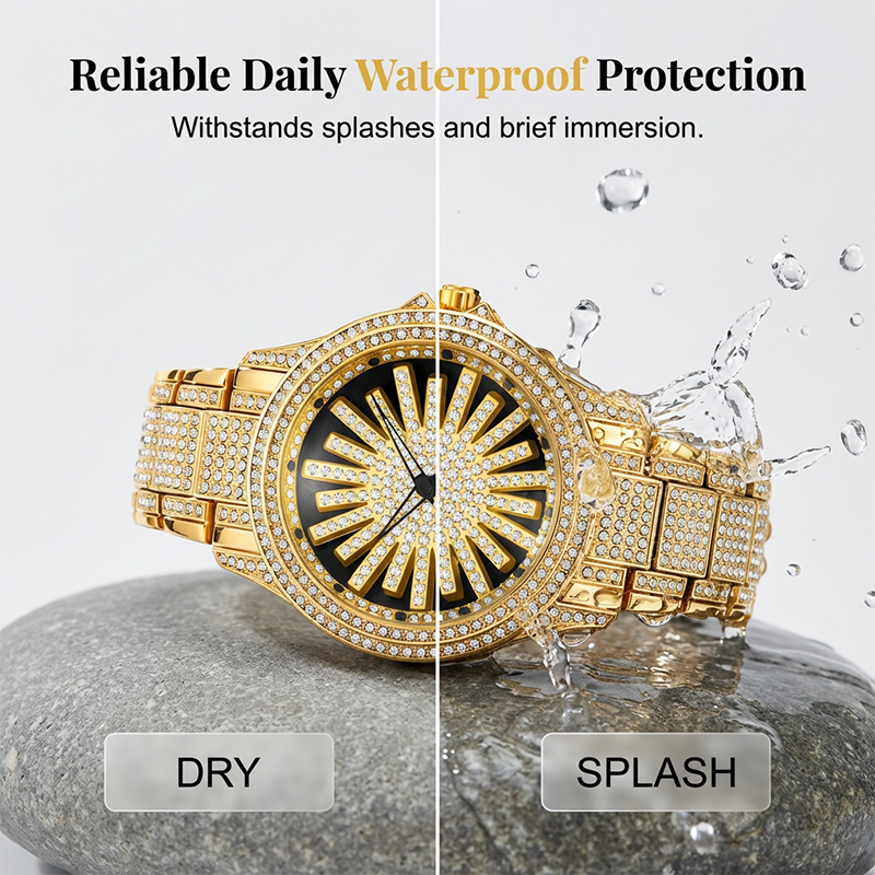 ⌚ LIMITIERTES ANGEBOT: 50% RABATT! 💎 Herrenuhr mit drehbarer Lünette – Vollbesetzt mit funkelnden Steinen & Präzises Quarzwerk ✨