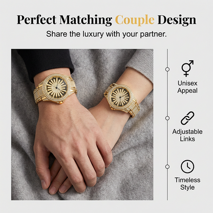 ⌚ LIMITIERTES ANGEBOT: 50% RABATT! 💎 Herrenuhr mit drehbarer Lünette – Vollbesetzt mit funkelnden Steinen & Präzises Quarzwerk ✨